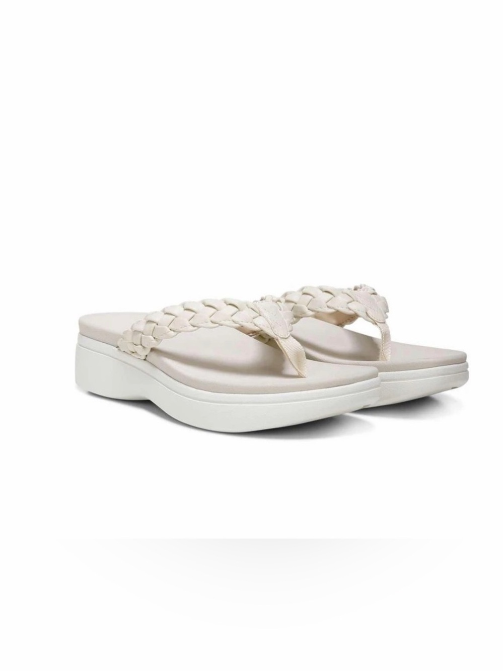 Women's Braided Thong Sandals - Cream